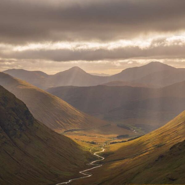 View of Auch Glen from Munro top