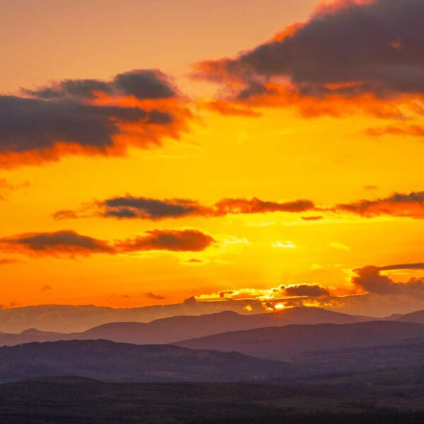 The Whangie Sunset at Kilpatrick Hills