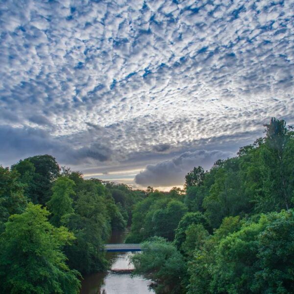 Incredible skies above the River Kelvin