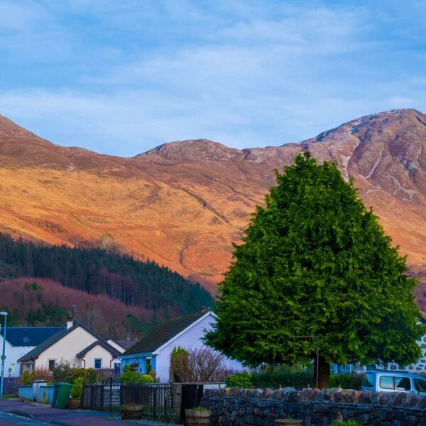 Moon rising above the Pap of Glencoe