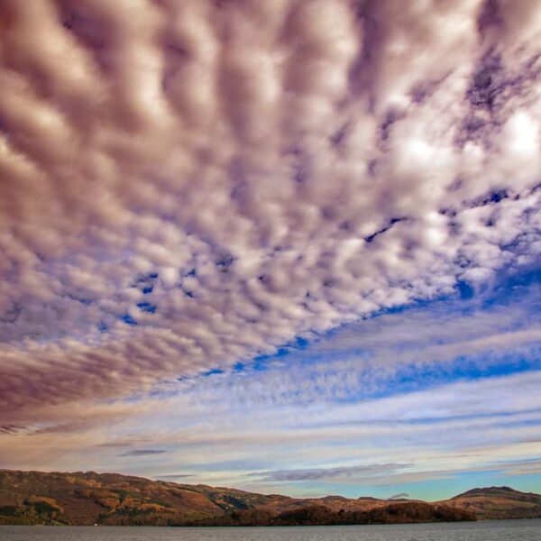 Loch Lomond texture in the clouds