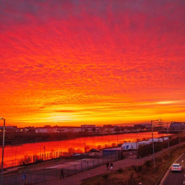 Glasgow River Clyde Sunset