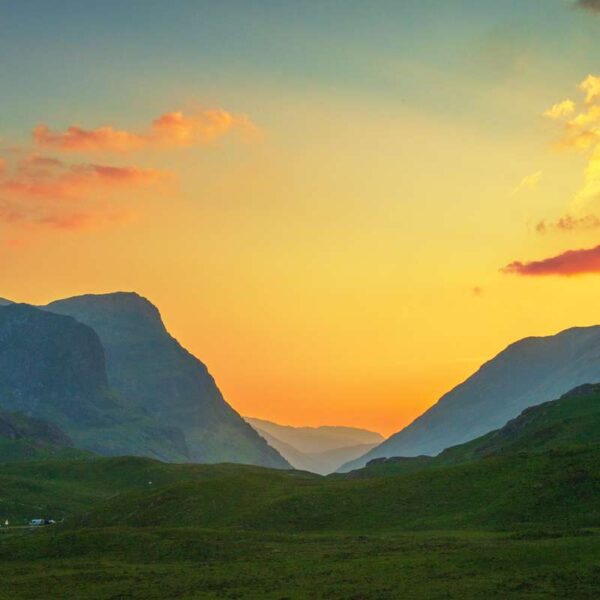 Three Sisters of Glen Coe Sunset