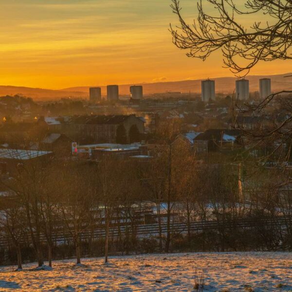 West End of Glasgow sunset