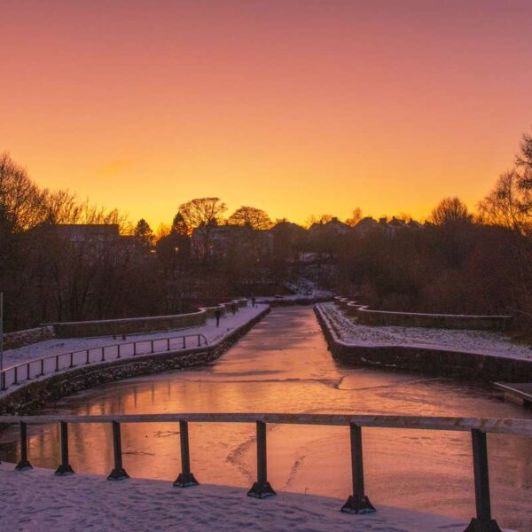 Canal Locks Sunset