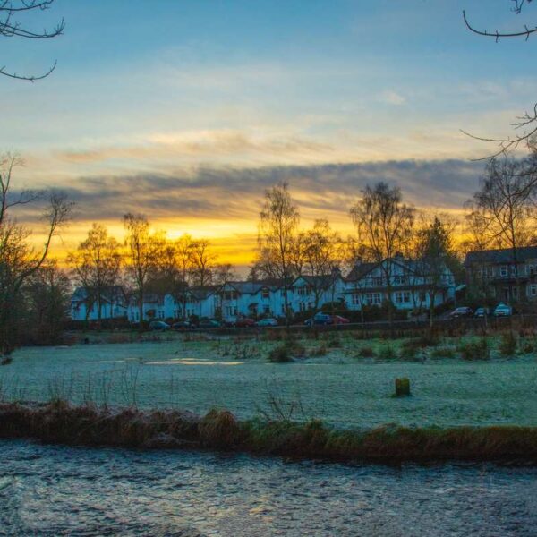 Allander Water Sunset - Milngavie