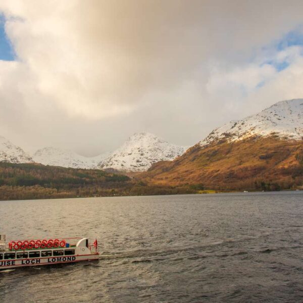 Snowy peaks of the Arrochar Alps