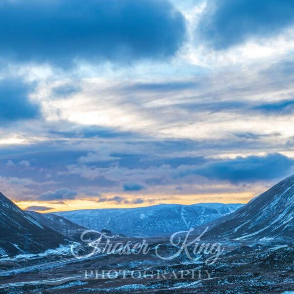 Drumochter Hills Sunset